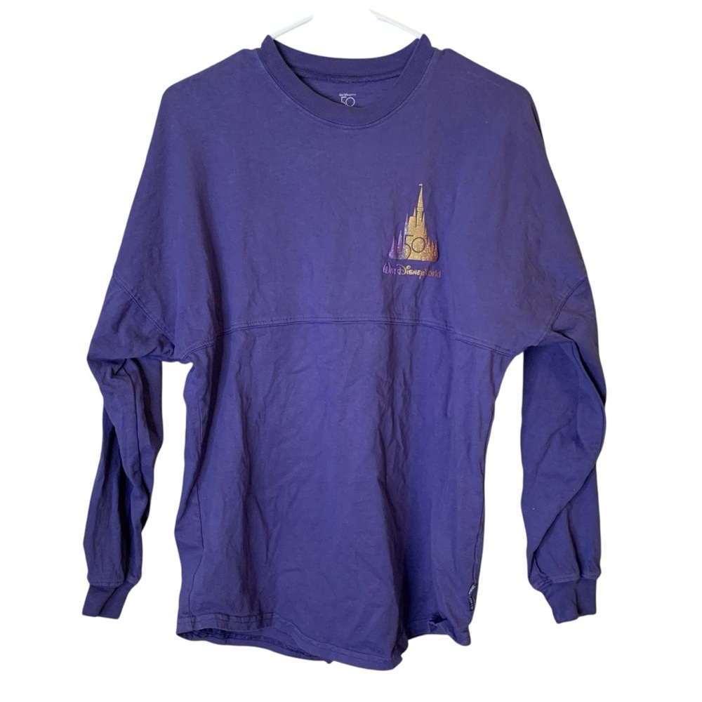 Disney World 50th Anniversary Cotton Spirit Jersey Size XS Nostalgia Vaca Castle